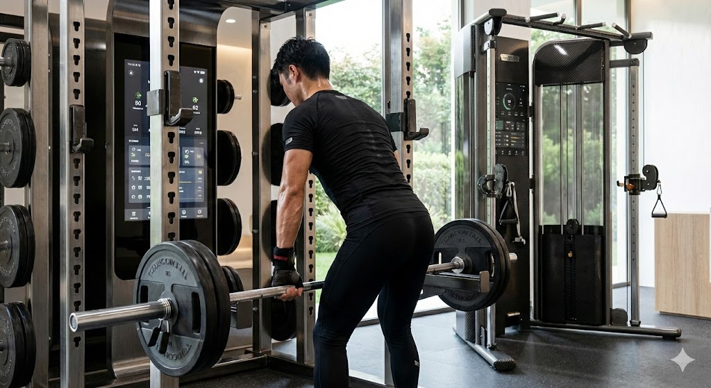 トレーナーがマンツーマンで指導中