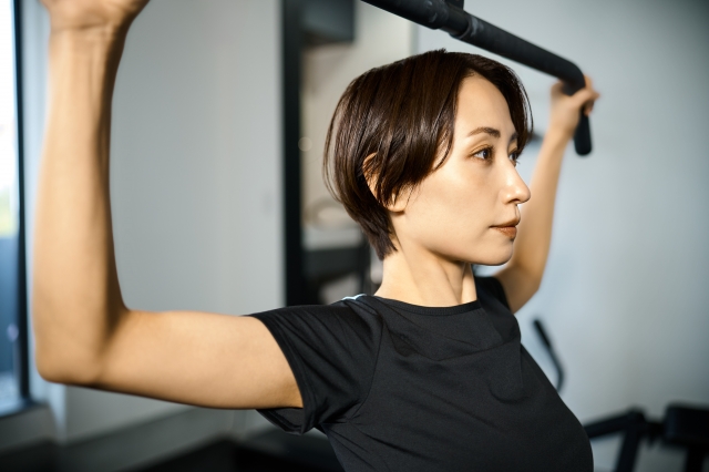 トレーニング後の達成感ある表情