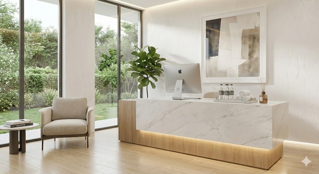 パーソナルジムの受付・カウンセリングの様子